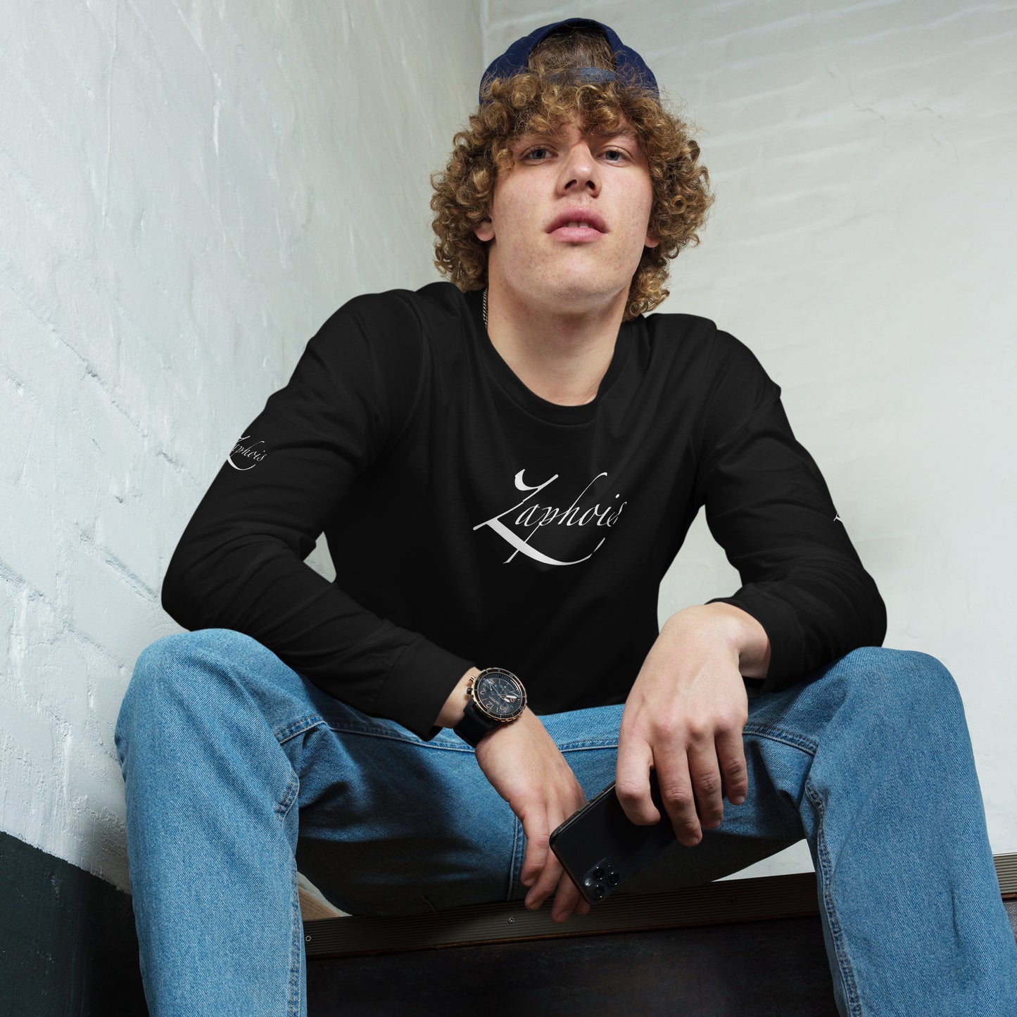 zaphois signature diamond wrist length shirt