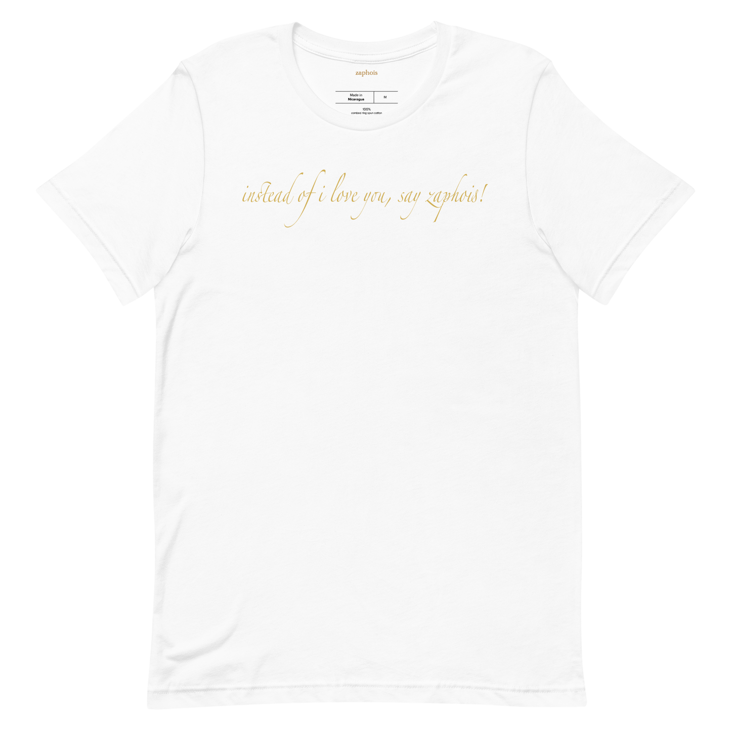 zaphois slogan pearl shirt