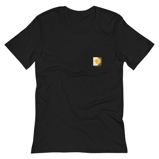 zaphois diamond rise & shine pocket t-shirt