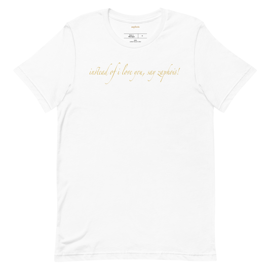 zaphois slogan pearl shirt